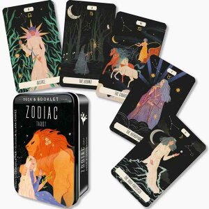 yʃP[Xz]fBAbN ^bg Zodiac Tarot in a Tin ^bg肢 {t Ki ^bgJ[h 78 ~jTCY