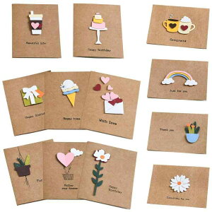 ���b�Z�[�W�J�[�h ���ӃJ�[�h�y12��Z�b�g�z�~�j �V���v�� �N���t�g �u���E�� �O���[�e�B���O�J�[�h �����V�[���t�� ���킢�� ���A��i�T���L���[ ���肪�Ƃ� �a�����o�[�X�f�[ �O���[�f