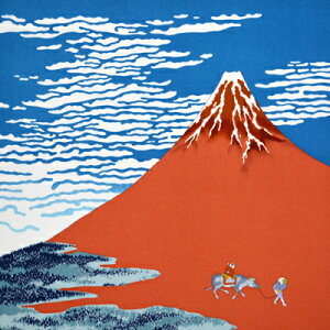 ちりめん風呂敷浮世絵 二巾約68cm×70cm 1枚入 1778#201 《 浮世絵 INAZUMA 京ちりめん 風呂敷 風呂敷バッグ 制作 風呂敷バッグ エコバッグ レジカゴバッグ 贈答品包み 》