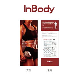 【集客促進ツール】フライヤー 500枚入　全2種類　業務用　施設向け InBody　インボディ　製品紹介用