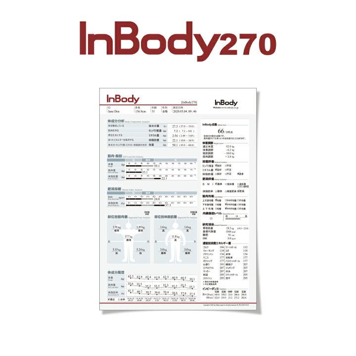 楽天市場】InBody270専用結果用紙 1,000枚入り インボディ 消耗品 