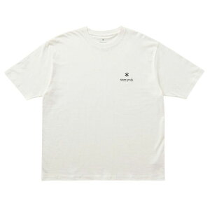 �y�������݉��i�z�y�X�m�[�s�[�N �����b�N�X���ST�V���c�z Snow Peak �X�m�[�s�[�N Soft Cotton Relaxed Logo T Shirt off white SnowPeak-TS-25AU006