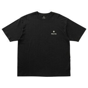 �y�������݉��i�z�y�X�m�[�s�[�N �����b�N�X���ST�V���c�z Snow Peak �X�m�[�s�[�N Soft Cotton Relaxed Logo T Shirt black SnowPeak-TS-25AU006