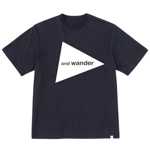 �y�������݉��i�z�y�A���h�����_�[ �r�b�O���ST�V���c�z and wander �A���h�����_�[ and wander big logo SS T black andwander-5746984076