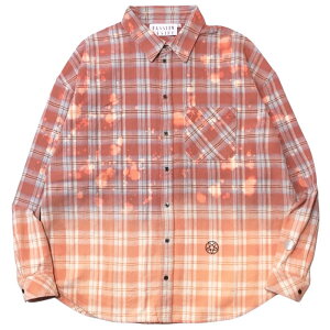 �yel conductorH �`�F�b�N�u���[�`�V���c�z el conductorH �R���_�N�^�[ COTTON FLANNEL CHECK BLEACH SHIRT red elconductorH-PD26SS02
