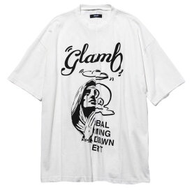 【グラム スピンロゴドッキングTシャツ】glamb グラム Spin Logo Remake T white glamb-GB0223-CS13