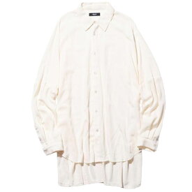 【グラム ルーズドレスシャツ】glamb グラム Deformed Dress SH white glamb-GB0323-SH03