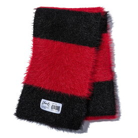 【グラム シャギーボーダーマフラー】glamb グラム Fuzzy Border Muffler red glamb-GB0323-AC02