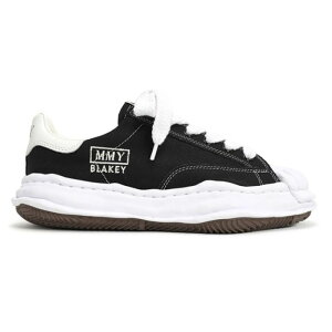 �y�~�n�����X�q�� �X�j�[�J�[�zMaison MIHARAYASUHIRO �~�n�����X�q�� BLAKEY OG Sole Canvas Lowtop Sneaker black MIHARAYASUHIRO-A08FW735