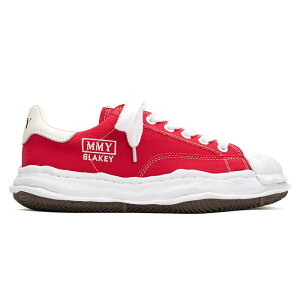 �y�~�n�����X�q�� �X�j�[�J�[�zMaison MIHARAYASUHIRO �~�n�����X�q�� BLAKEY OG Sole Canvas Lowtop Sneaker red MIHARAYASUHIRO-A08FW735