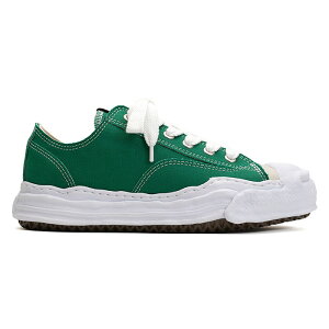 �y�~�n�����X�q�� �X�j�[�J�[�zMaison MIHARA YASUHIRO �~�n�����X�q�� HANK original sole toe cap sneaker LOW canvas cl green MIHARAYASUHIRO-A05FW702