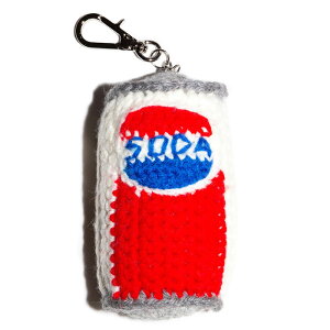 �y���C�X�i�C���e�� �n���h�j�b�g�\�[�_�ʃL�[�����O�zRICE NINE TEN ���C�X�i�C���e�� HAND KNITTING SODA CAN KEY RING pep RICENINETEN-HKN-CANKR