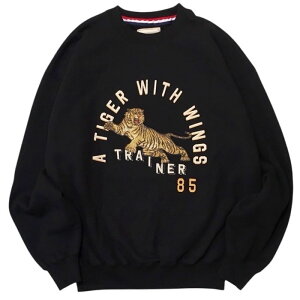 �ySALE �Z�[���z�y�Z���V�O �^�C�K�[�X�E�F�b�g�V���c�zSEVESKIG �Z���V�O Tiger Ascend Sweat Shirt black SEVESKIG-SW-SV-NGA-1005