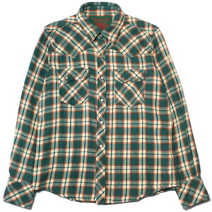 �ySALE �Z�[���z�yTMT �_�u���K�[�[�V���c�zTMT ORIGINAL DOUBLE GAUZE CHECK WESTERN SHIRTS ROCK CANDY green TMT-TSH-F16SP04