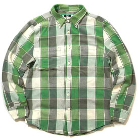 【TMT ヘヴィーチェックシャツ】TMT HEAVY TWILL PLAID SHIRTS green TMT-TSHS2403