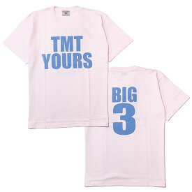 【TMT YOURSTシャツ】TMT HEAVY JERSEY SSL TEE TMT YOURS BIG3 pink TMT-TCSS22SP14