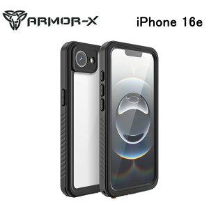 �y���K�㗝�X�z ARMOR-X iPhone16e �P�[�X �h�� Waterproof Protective Case with Hand Strap for iPhone�P�[�X �N���A ���� �J�o�[ �ی� �ϏՌ��� �X�g���b�v IP68 �z���_�[