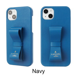 �y���K�㗝�X�z �����o�� �I�� �u���[ iPhone14pro 14plus �P�[�X LANVIN en Bleu SLIM WRAP CASE STAND & RING RIBBON �X�}�z�P�[�X �J�o�[ �u�����h �v�� ���{�� �A�C�t�H�� �u�����h ������� ���킢�� ���� ��