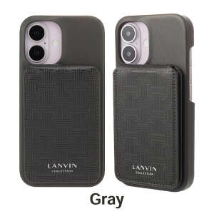 �����o�� �R���N�V���� iPhone16 16Plus 16Pro 16ProMax �P�[�X LANVIN COLLECTION - Wrap Case with MagSafe Card Wallet for iPhone�X�}�z�P�[�X �J�o�[ �u�����h