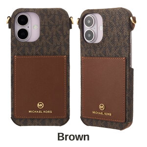 �}�C�P���R�[�X iPhone16 16Pro �P�[�X MICHAEL KORS - Wrap Case Pocket with Strap �X�}�z�P�[�X �u�����h �J�o�[ iPhone �A�C�t�H�� ��l ���� ���f�B�[�X