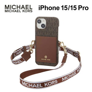 �y���K�㗝�X�z �}�C�P���R�[�X iPhone15 15Pro �P�[�X MICHAEL KORS WRAP CASE POCKET WITH STRAP �X�}�z�P�[�X �u�����h �J�o�[ iPhone �A�C�t�H�� �|�P�b�g �X�g���b�v