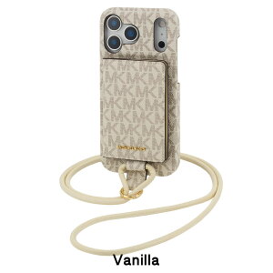 MICHAEL KORS Wrap Case Magsafe Card Wallet with Strap for iPhone 17Pro 17Pro Max �X�}�z�P�[�X �u�����h �J�o�[ iPhone �A�C�t�H�� ��l ���� ���f�B�[�X