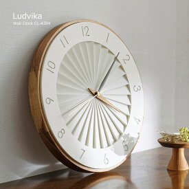 【クーポン配布中】壁掛け時計 時計 おしゃれ Ludvika ルドヴィーカ かわいい 北欧 個性的 静音 音がしない スイープムーブメント ダイニング リビング ミッドセンチュリー ヴィンテージ アンティーク モダン ナチュラル レトロ 和室 CL-4384 韓国インテリア 白