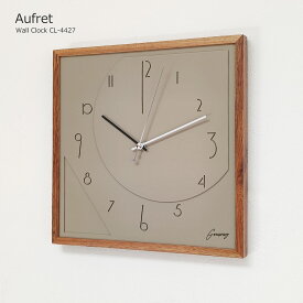 【クーポン配布中】掛け時計 おしゃれ 北欧 壁掛け時計 時計 壁掛け オフレ Auffret CL-4427 モダン ナチュラル ミッドセンチュリー リビング ダイニング 一人暮らし インテリア 静音 音がしない スイープムーブメント 木製 四角形 スクエア インターフォルム