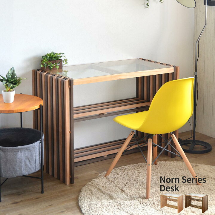楽天市場】【クーポン配布中】北欧風 ガラスデスク Norn ノルン 幅 