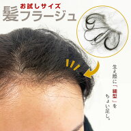 【お試しサイズ】髪フラージュ　カミフラージュ　セルフ増毛　貼る増毛　貼るウィッグ　生え際薄毛　増毛…