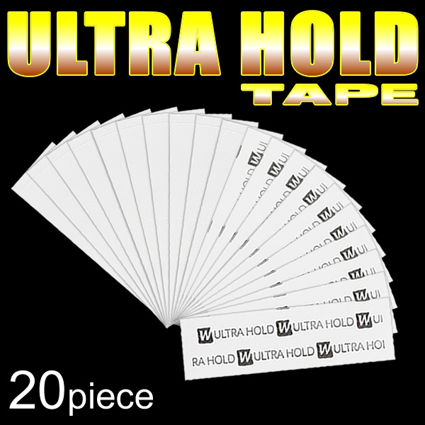 かつら用両面テープ 日本 かつら用テープ ウルトラホールド ULTRA TAPE HOLD 20枚入り セットアップ