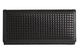 印伝 束入 財布 印傳屋 8922 INDEN-YA 甲州印伝 本鹿革 束入 隼人(はやと)シリーズ 送料無料 上原勇七 印傳 長財布 メンズ 黒 茶 レザー 千鳥格子 日本製 個性的 お祝い 誕生日 両親 普段使い ギフト 実用的 春財布 父の日