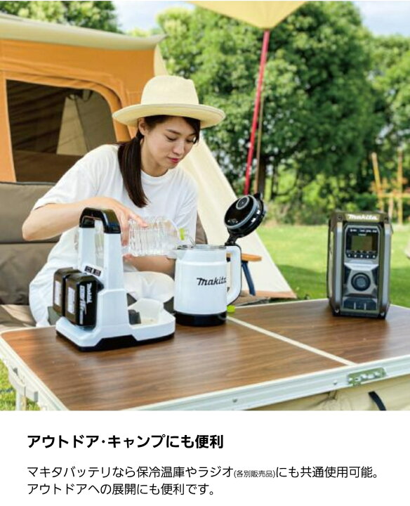 楽天市場】マキタ 36V(18V+18V) 充電式ケトル 0.8L KT360DZ 青 本体+ 