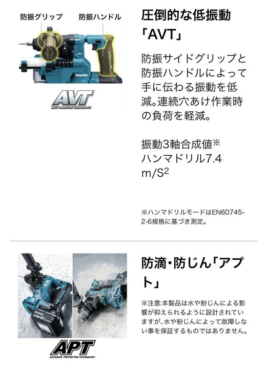 楽天市場】マキタ 18V 18mm 充電式ハンマドリル HR183DRGXV フルセット 
