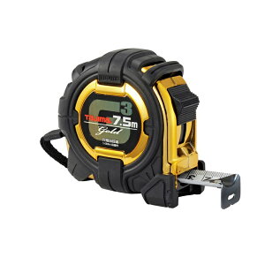 タジマ G3ゴールド 25mm幅7.5m 尺相当 G3GL25-75SBL 尺相当目盛 弾性樹脂カバー 傷つけにくい コンベックス スケール