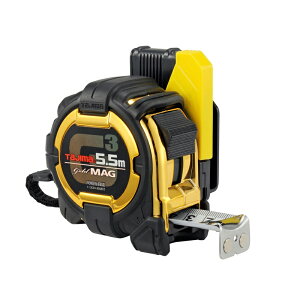 タジマ G3ゴールド 25mm幅5.5m セフマグ 尺相当 SFG3GLM25-55SBL 尺相当目盛 マグ爪 セフ着脱 コンベックス スケール