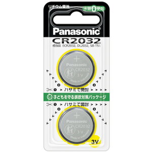 Panasonic�R�C���^���`�E���d�rCR20322�� CR-2032/2P