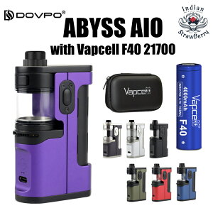 Dovpo X Suicide Mods Abyss AIO 60w Kit + Vapcell INR21700 F40 4000mAh付きセット