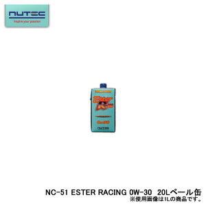 NUTEC j[ebN NC-51 ESTER RACING GWIC w GXen ENGINE OIL 0W-30 20L y[
