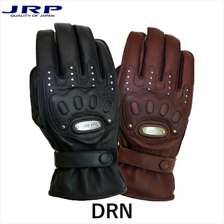 JRP DRN バイクグローブ バイク グローブ 手袋 レザー 革 皮革 国産 ジェイ・アール・プロダクツ | インディーズ楽天市場店