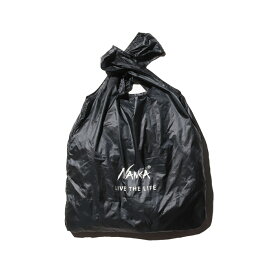NANGA ナンガ POCKETABLE ECO BAG LIVE THE LIFE ポケッタブル エコバッグ BLK ブラック N0003207