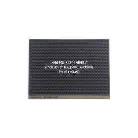 POST GENERAL ポストジェネラル PG RUBBER BAR MAT BLACK 982390001