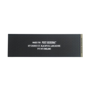 POST GENERAL �|�X�g�W�F�l���� PG RUBBER BAR MAT LONG BLACK 982390003