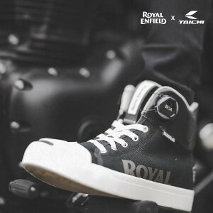 ROYAL ENFIELD × RS TAICHI DRYMASTER-FIT HOOP SHOES ���C�����G���t�B�[���h × RS�^�C�` �h���C�}�X�^�[�t�B�b�g �R���{�V���[�Y BLACK �u���b�N 24.0-27.0