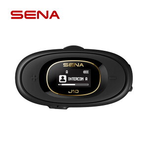 SENA J10 �o�C�N�p Bluetooth�C���J�� 4-WAY HD�X�s�[�J�[ �u���b�N