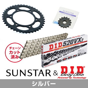 SUNSTAR TX^[ `F[&XvPbg 3_Zbg DID`F[ SS520VX3 Vo[ KԎ KAWASAKI ZEPHYR400X N97-08 KD30706