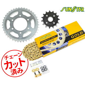 SUNSTAR �T���X�^�[ �`�F�[��&�X�v���P�b�g 3�_�Z�b�g KAWASAKI Ninja1000(11-19) Z1000(17-20) Ninja1000SX(20-24) �`�F�[���W���C���g+1�t�� �S�[���h KS49017