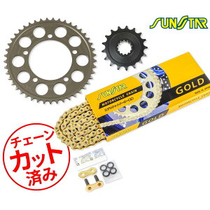 SUNSTAR サンスター チェーン&スプロケット 3点セット BMW S1000RR(鍛造ホイール不可)(12-18) S1000R(HP鍛造ホイール不可)(14-20) チェーンジョイント+1個付き ゴールド KS4A213
