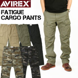 AVIREX アビレックス BASIC FATIGUE CARGO PANTS ファティーグ カーゴパンツ ミリタリーパンツ メンズ 6126129 7832910002