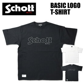 Schott ショット 半袖Tシャツ BASIC LOGO ロゴ Tシャツ メンズ 782-4934002